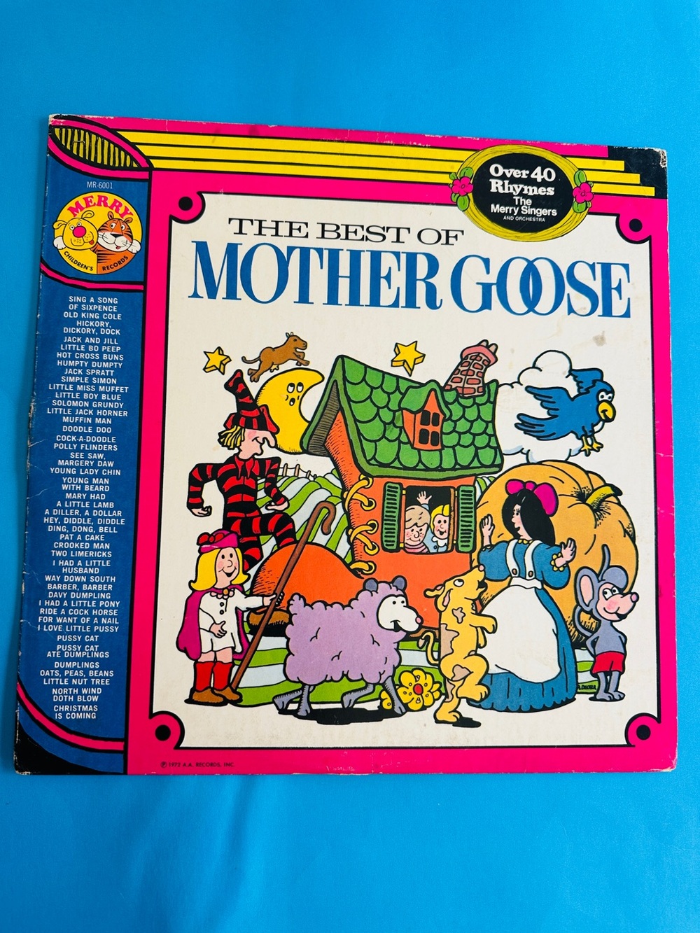 The Best of Mother Goose Vintage 1972 Merry Children's Vinyl Record LP 12”